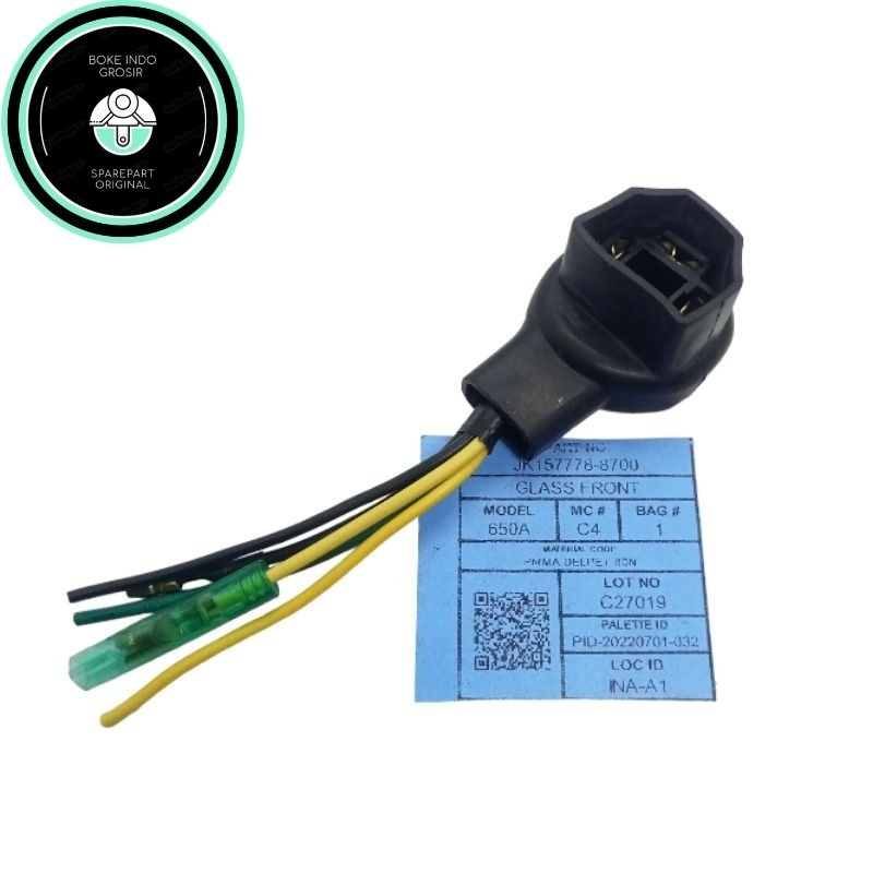 SOKET KABEL H4 KAKI 3 LAMPU DEPAN HONDA CRF 150 FITING LAMPU DEPAN HONDA