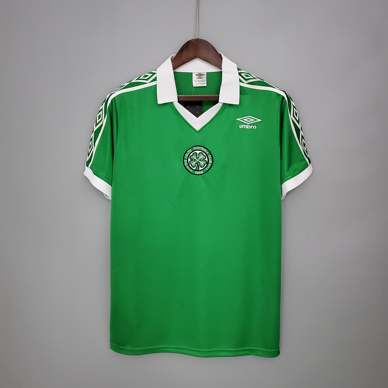 Jersey Retro Celtics 1980 home A77 Bola Retro football T shirt pria