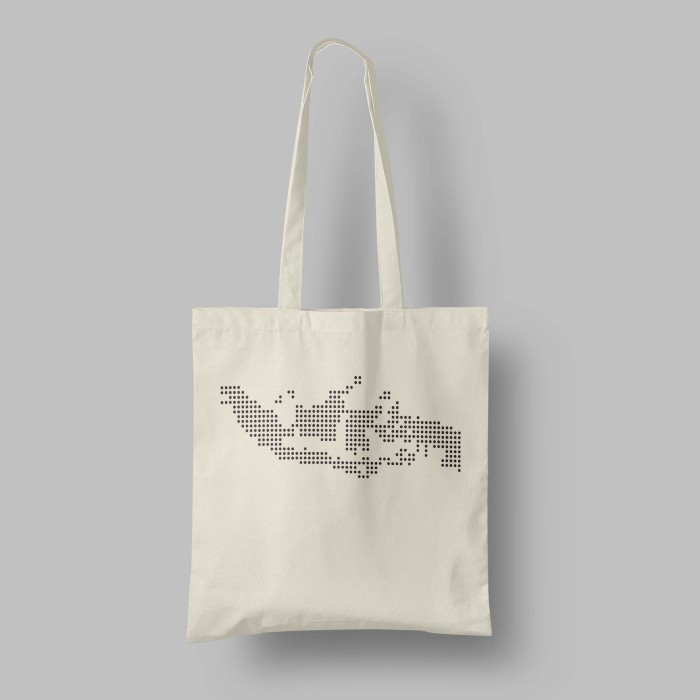 Tote bag Kanvas Peta Indonesa: Tanah Air Tas Bawaan Bahan Premium Kece