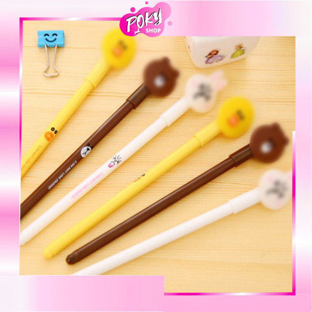 

POKY - S5612 Pena Karakter Gel Kelinci Beruang Bebek / Pulpen Karakter Alat Tulis Sekolah / ATK Pulpen Lancip Impor Murah