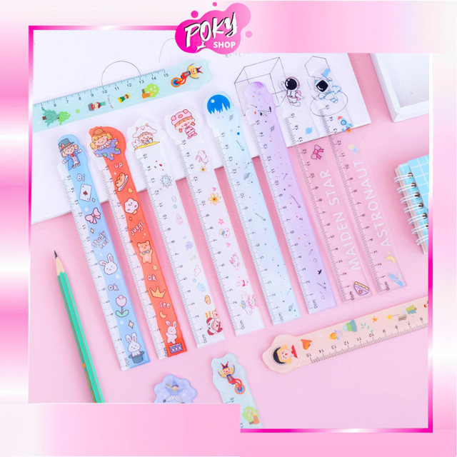 

POKY - S6069 Penggaris Lucu 15 Cm / Penggaris Plastik Funny Karakter / Penggaris Sekolah Kantor / Penggaris Bermotif Lucu