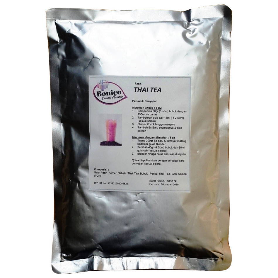 

NRW Thai tea powder 1Kg Bubuk Thaitea 1000gr Bubuk Minuman rasa kekinian - THAI TEA