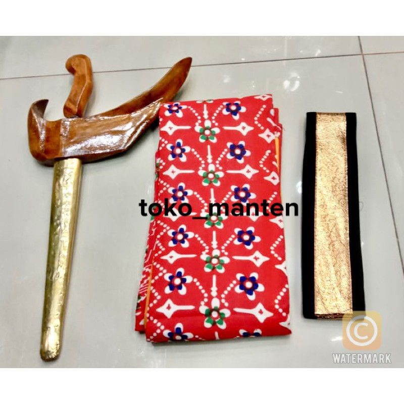 PROMO SET BESKAP ANAK / AKSESORIS PENGANTIN BAJU ADAT JAWA KERIS ANAK