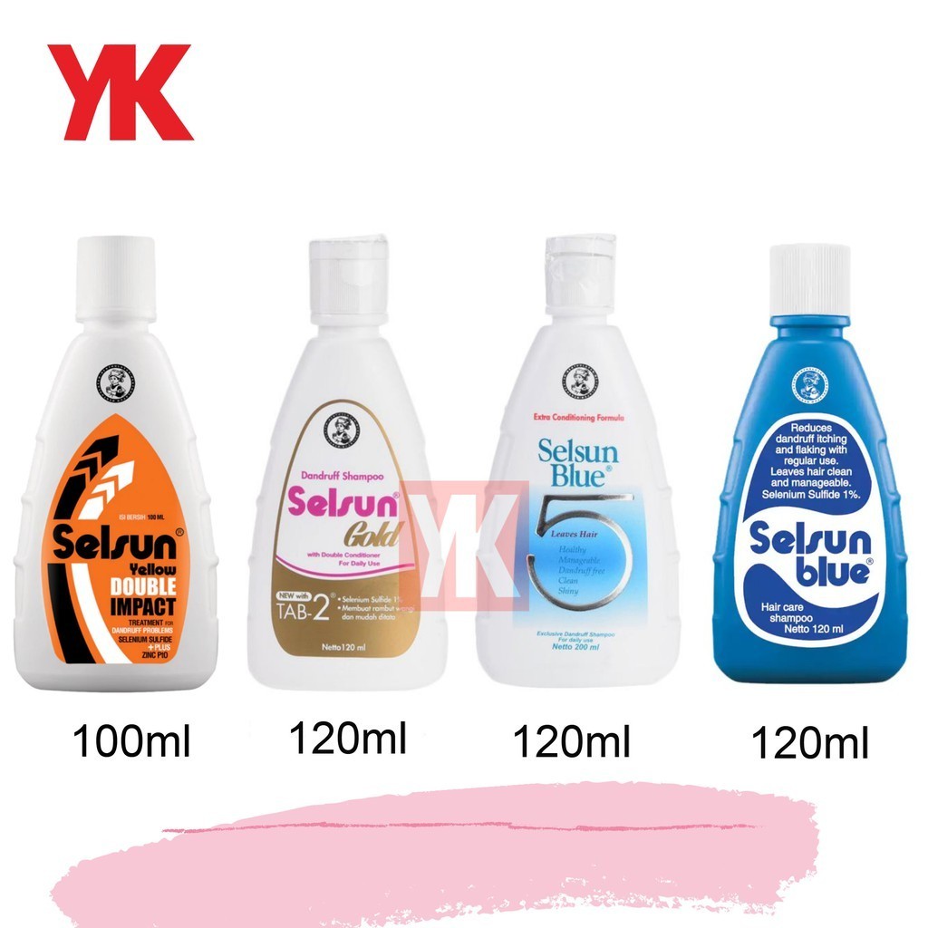 SELSUN Yellow Blue 5 Five Shampoo Series sampo
