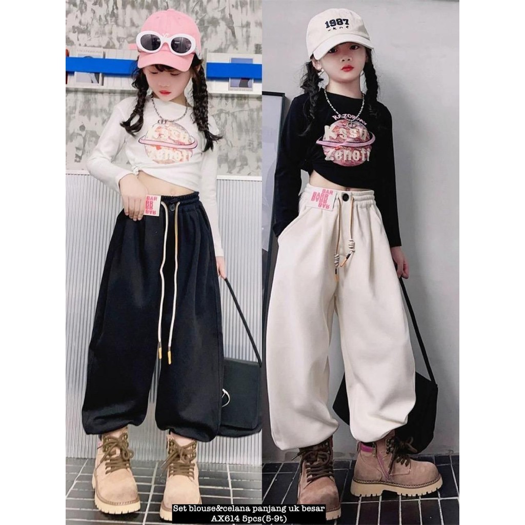 AX614 Set Blouse & Celana Panjang