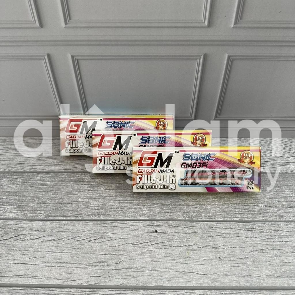 

SELUSIN ( 12 BIJI ) Pulpen Lilin GM Sonic 0.5 mm
