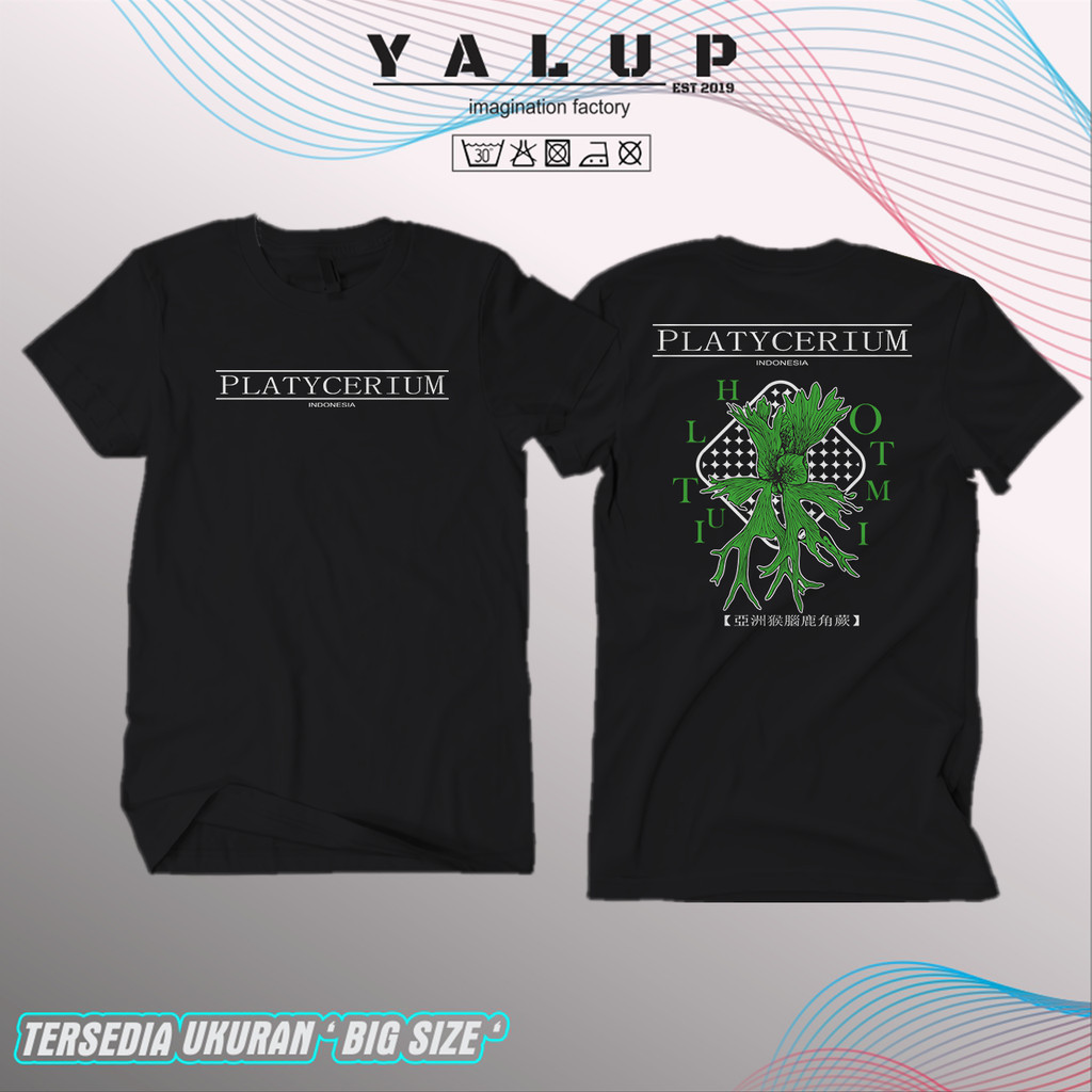 KAOS/BAJU PLATYCERIUM INDONESIA - SIMBAR- HOLTTUMII -  BAHAN KATUN