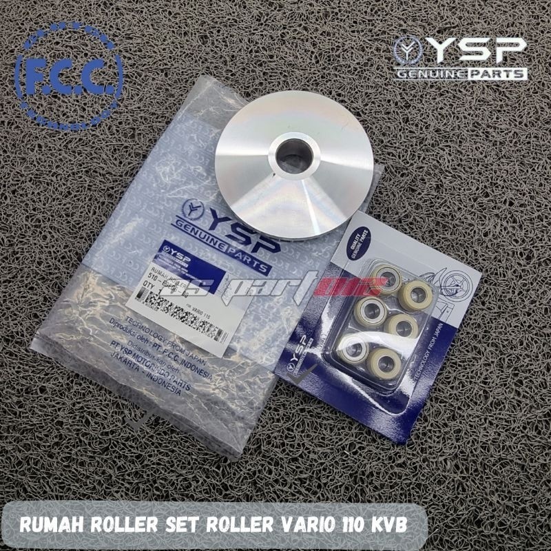 RUMAH ROLLER SET ROLLER VARIO 110 KVB / BEAT FI 2012-2015 / SCOOPY FI / SPACY FI ORIGINAL FCC.