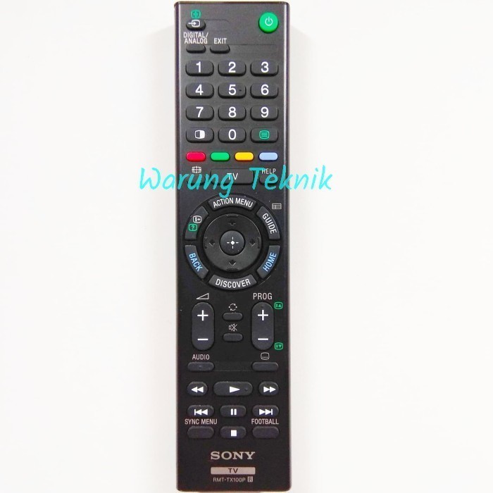 RR27 REMOT REMOTE SMART TV SONY LCD LED RMT-TX100P ORIGINAL ASLI