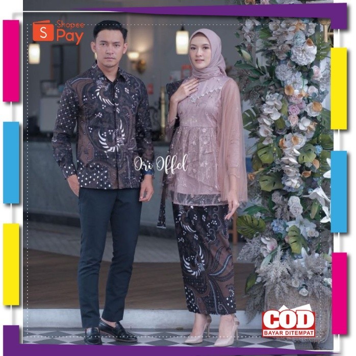 KAIN LEMBUT HALUS ADEM TEBAL / Batik Official Solo - SET BATIK COUPLE KINAN | KEBAYA MODERN TUNIK TU