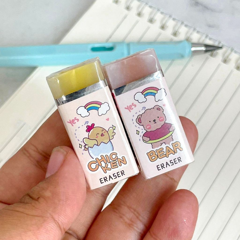 

Penghapus Karet / Rubber Eraser Kotak Gambar Karakter Hewan Serigala Beruang Ayam Animal Zoo ER-1220 Lucu Cute Clean Erasing Elastic ATK Alat Tulis Anak Sekolah Kantor Kuliah Ready Grosir / COD