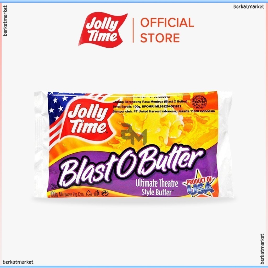 

Jolly Time Microwave Popcorn - Blast O Butter Product Of USA