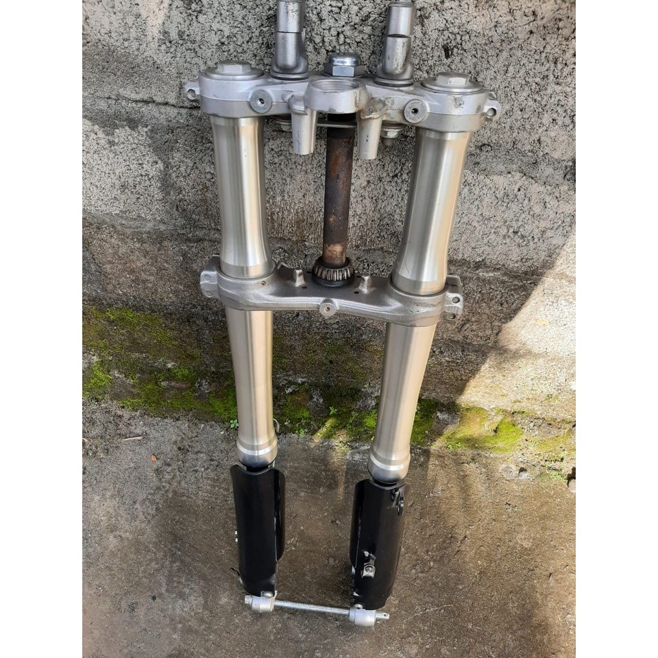 Shock KLX BF Up Side Down Shock Depan KLX BF Silver Skok USD KLX BF