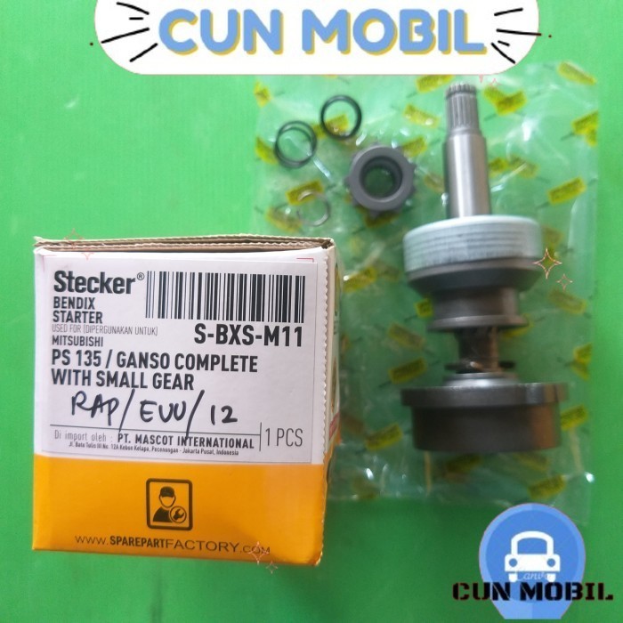 Bendik stater Ragasa PS100, PS120, PS135 9 gigi Stecker BXS M11 CUN MOBIL
