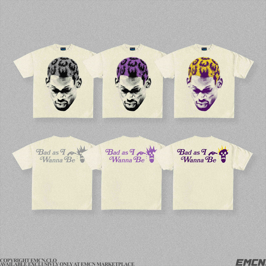 【ORIGINAL】 EMCN Oversized Tee Rodman Big Head Leopard