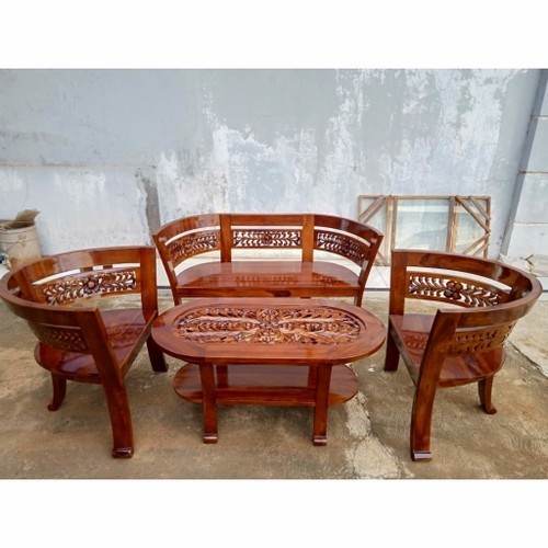 KURSI TAMU KURSI TERAS CANTIK UKIR FURNITURE JATI JEPARA (COD NON DP)