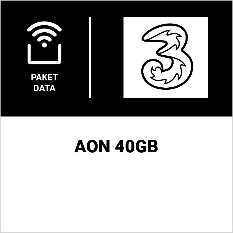 AON 40GB + Kuota Lokal 12GB + Nelpon ke Tri &amp; IM3