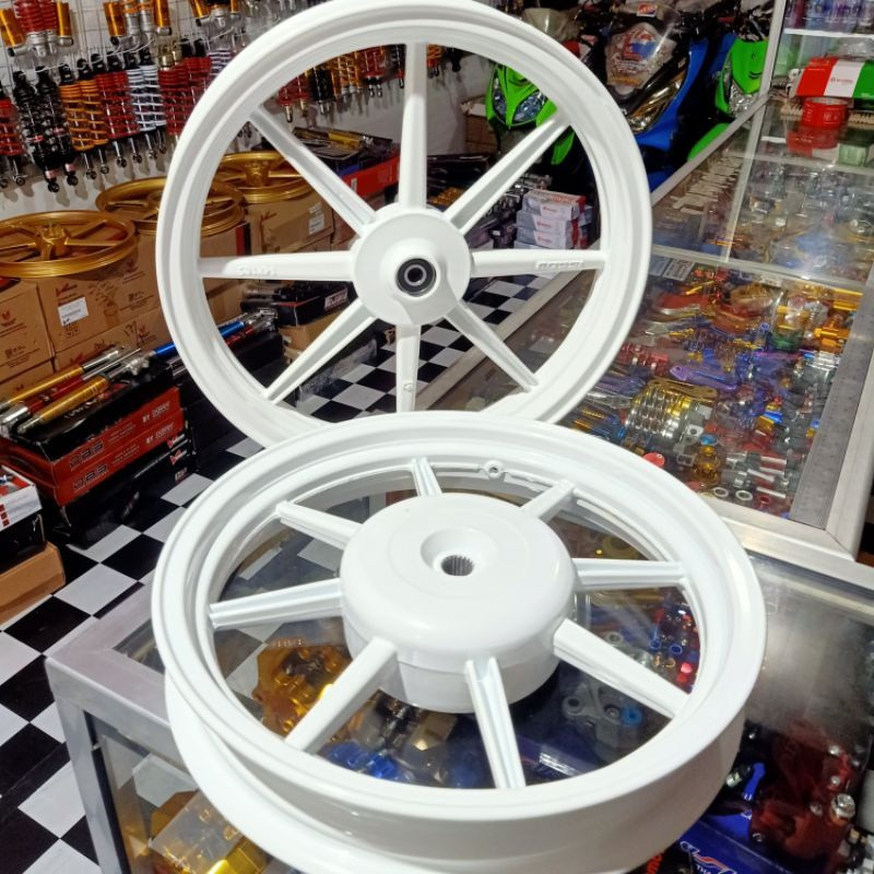 Velg VROSSI palang 8 / P8 beat scoopy vario 125/150 warna putih
