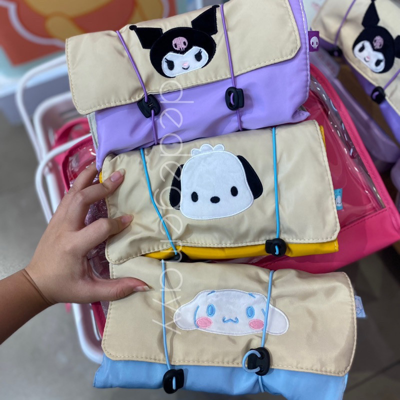 Miniso x Sanrio - Pouch Travel Bag Tas Lipat Multifungsi Organizer Travel Bag | Storage Kain Lipat S