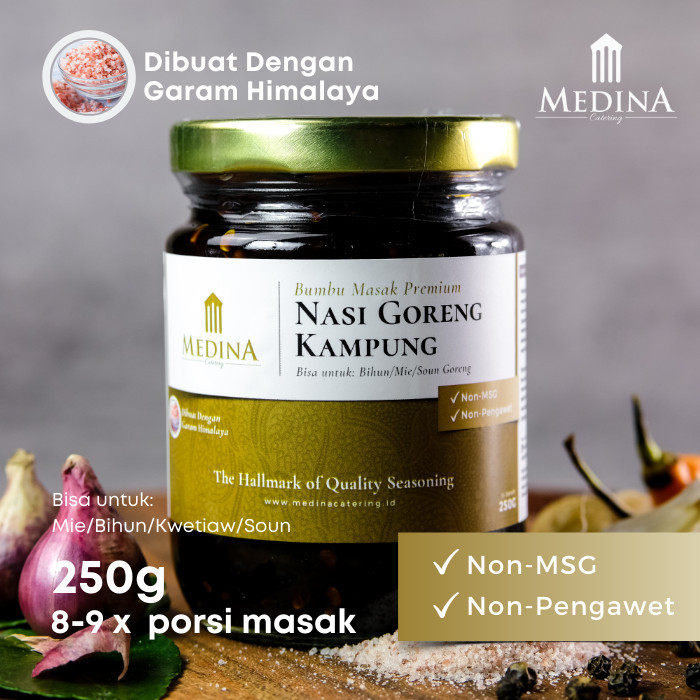 

Promo Terbatas - sukron_86 Bumbu Instan Nasi Goreng Kampung Premium (250gr) - Medina Catering