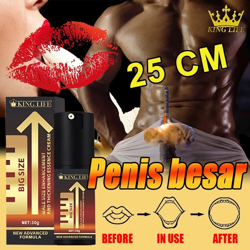 【King life】Obat pembesar penis asli Krim pembesar penis Obat kuat pria pembesar penis 30g Pengiriman