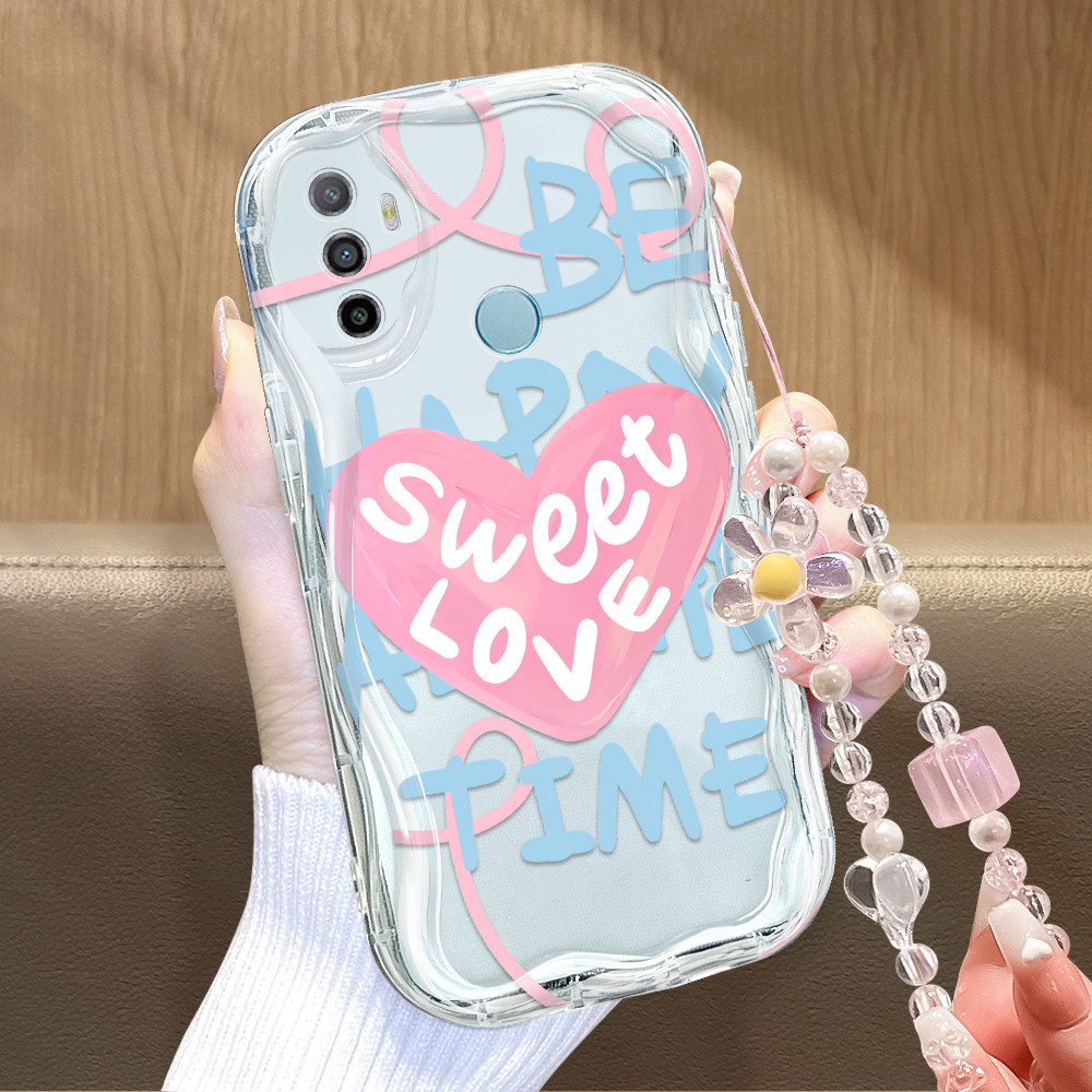 OPPO A33 A53 2020  Untuk Hp Casing Softcase Kesing Soft Phone Case Love 4019 Bracelet B2