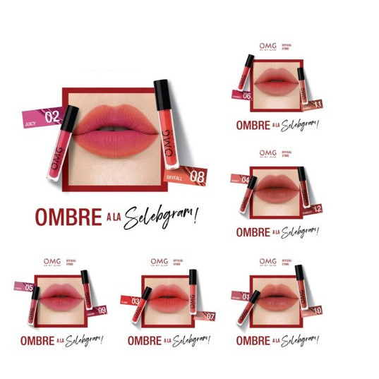 CM ✨ PAKET OMG OH MY GLAM OMBRE LIPS | Ombre Lips OH MY GLAM | Lipcream OMG | Lip Tint OMG