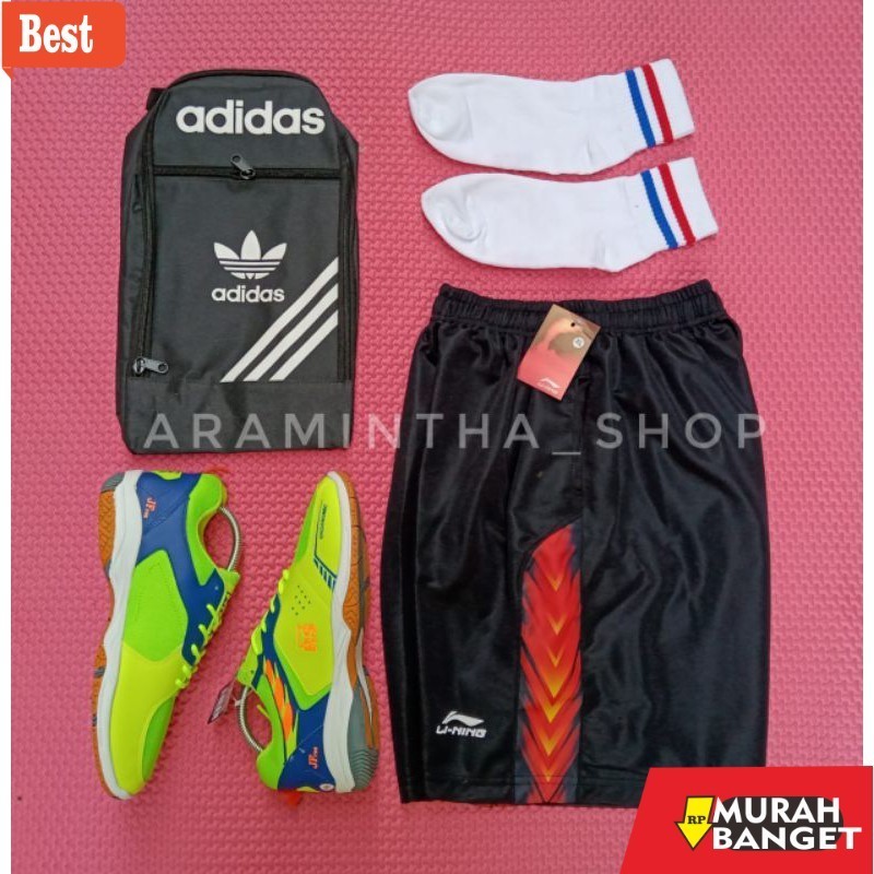 Sepatu Bulu tangkis keren Paket Murah Sepatu Badminton RS 798 Lentur Ringan