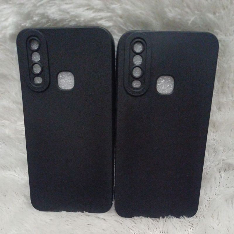 SoftCase Casing Vivo Y12/Y15/Y17 Silikon Pro Camera Black Pelindung Belakang HP Camera YARO ACC