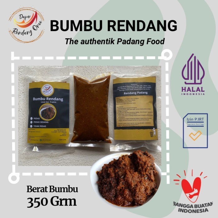 [Bumbu Instan] Bumbu Masak Rendang Padang Asli  - Tidak Pedas