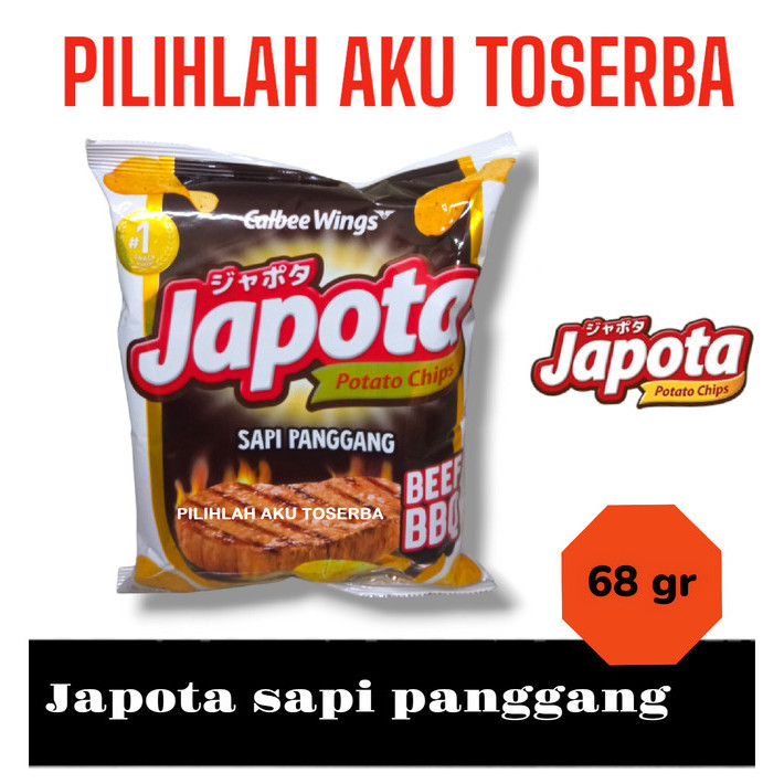 

JAPOTA Keripik Kentang SAPI PANGGANG BEEF BBQ 68 gr - ( HARGA SATUAN )