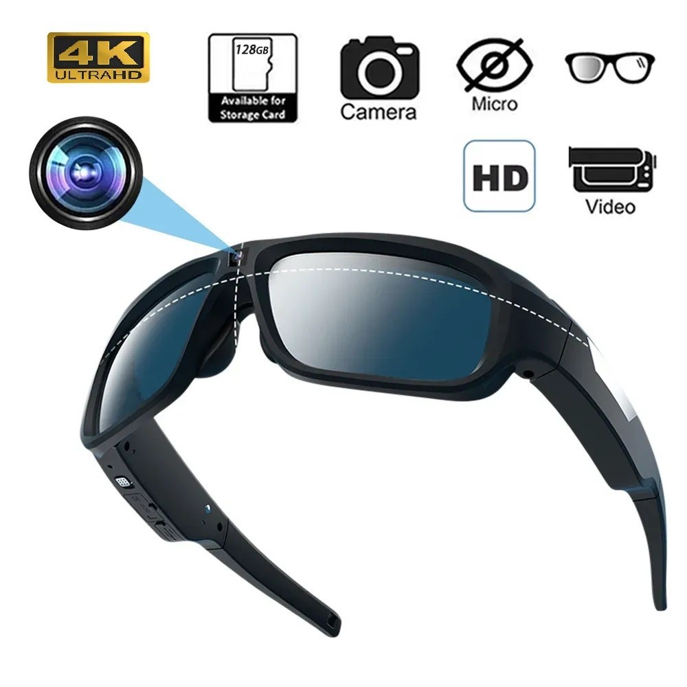 Kacamata kamera 4K HD Glasses Camera Video Driving Record Cycling Video Smart Glasses With Eyewear C