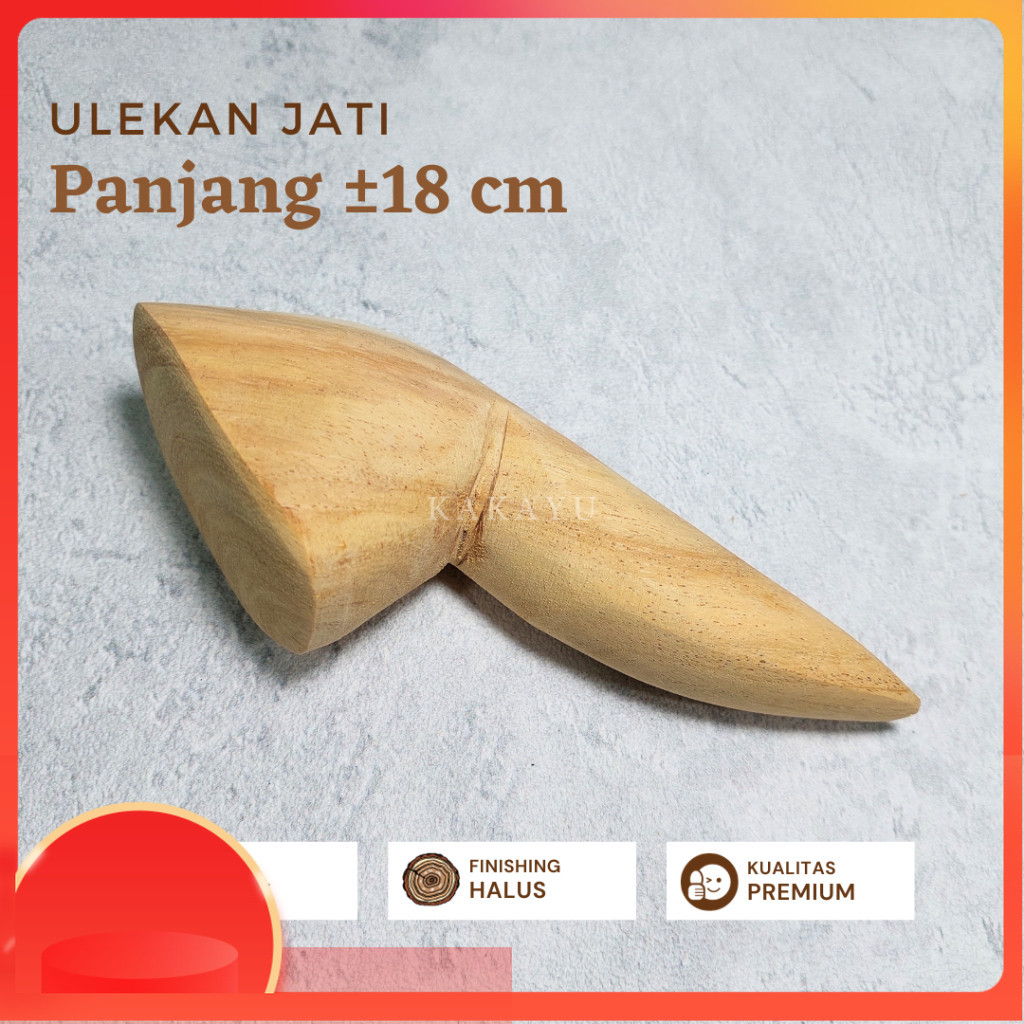 Ulekan Jati Sedang / Ulekan Kayu Jati / Ulekan Premium Produk Berkualitas