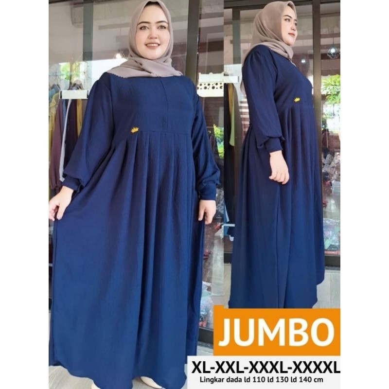 GAMIS JUMBO XXXL LD 130 XXXXL LD 140//BAJU WANITA MODEL BARU / MURAH PROMO