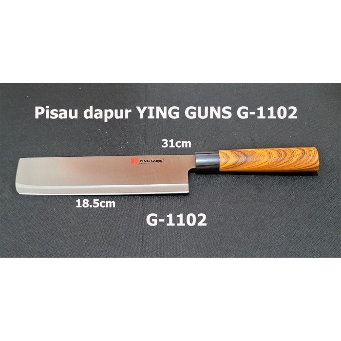 LG09 Golok DAGING YING GUNS G-1102 panjang 31cm - STAINLESS STEEL - pisau