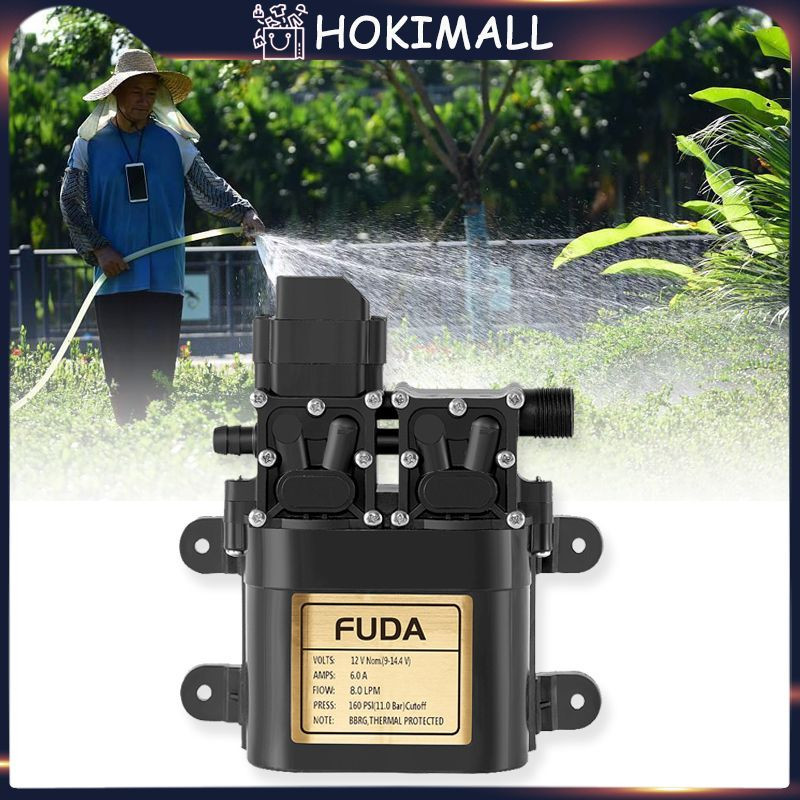 Double Pump Cuci Motor Dc12V 7A /Pompa Air Penyemprot/Sprayer Water Pump