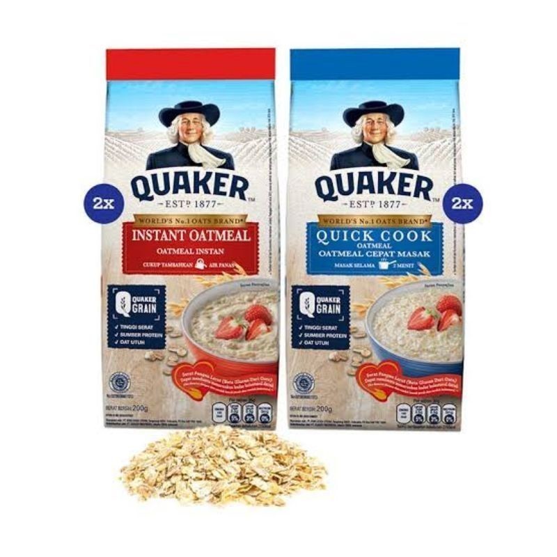 

R89 - QUAKER Instan Oatmeal/Quick Cook 200g - ALF06