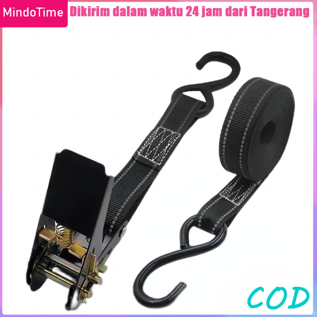 Mizu - 5/10M Tali Krek Sound/Bercahaya Tali Pengikat Kargo Tali Ratchet Yang/Mengamankan Kargo -