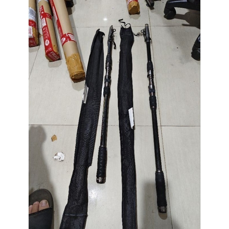 joran xenon viper spirit carbon type surf cincin bawah lipat 270cm 300cm Joran antena