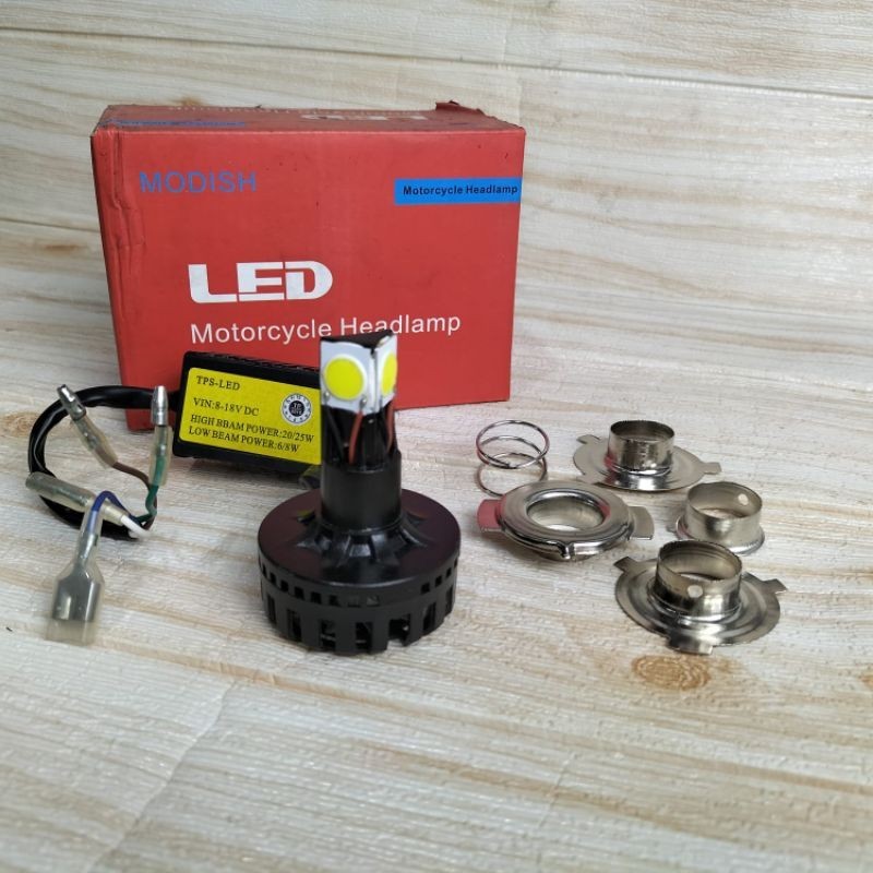 Lampu Led 3 Mata Kedip Bohlam Led 3 Sisi Modish