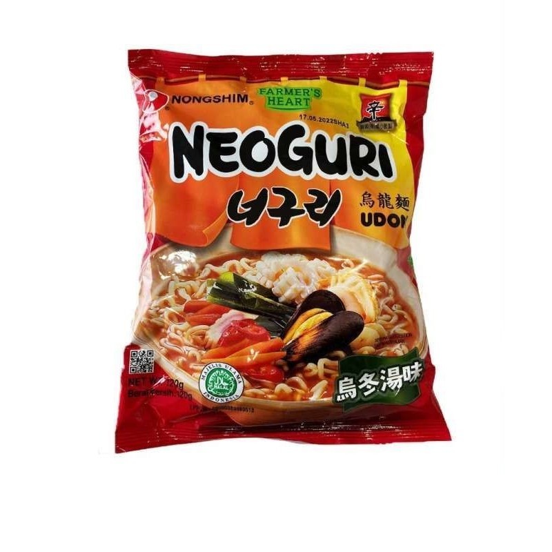 

NONGSHIM Ramyun NEOGURI UDON 120gr Noodle Soup Seafood / Mie Instan Korea Nong Shim Ramen HALAL 120 gram