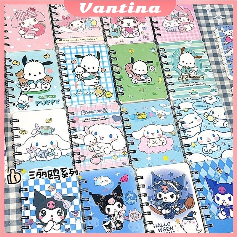 

Notebook Ring Motif / Buku Catatan Memo / Buku Tulis Ring kerakter sanrio/Spiral isi 80 Lembar Notebook Mini