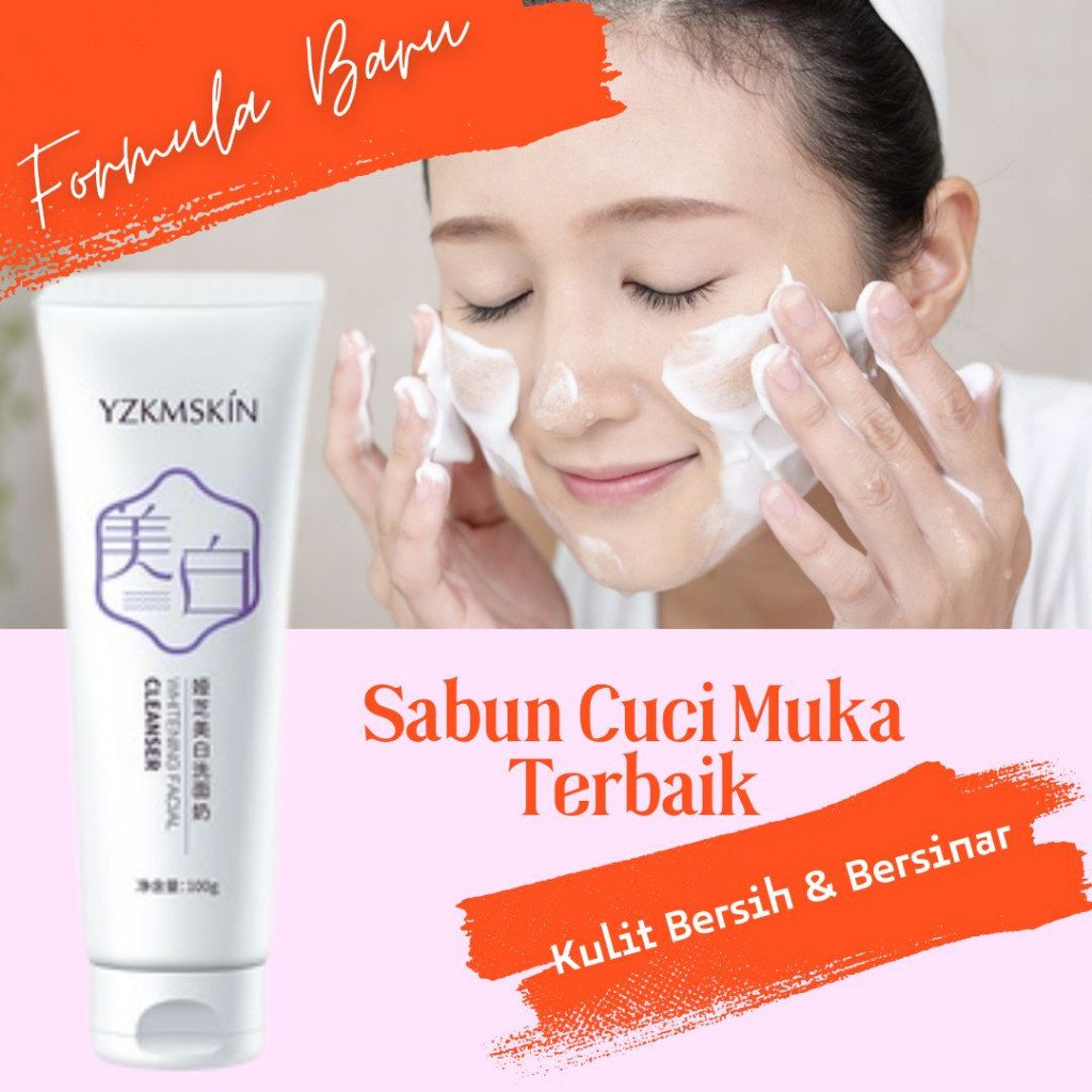 YZKMSKIN Sabun Cair Cuci Muka Korea Pria Atau Wanita Ampuh Mengatasi Kulit Kering