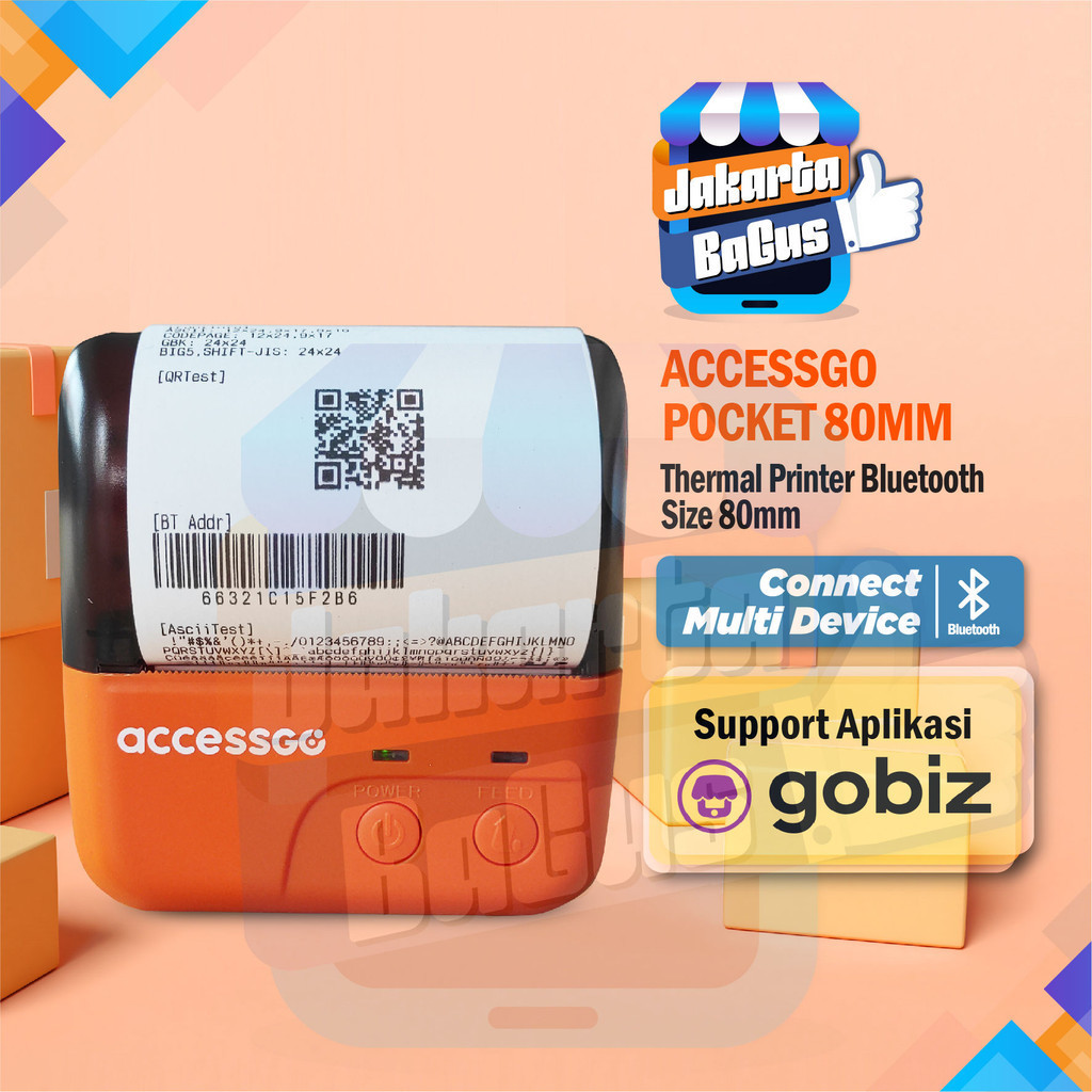 Accessgo Printer Thermal 80mm Bluetooth