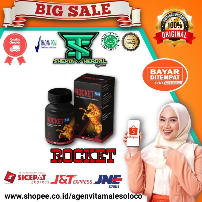 ROCKET obat herbal asli original penambah stamina pria huuu