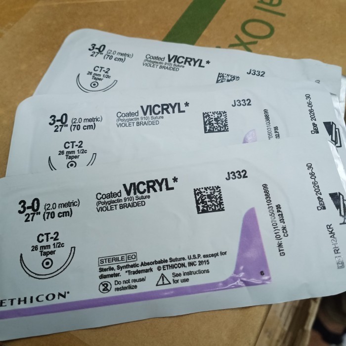 vicryl 3.0 J332 taper