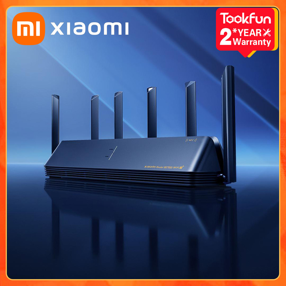 Xiaomi Mi Router BE7000 Tri-Band WiFi Repeater 1GB Mesh Ethernet Ports VPN Signal Amplifier Modem US