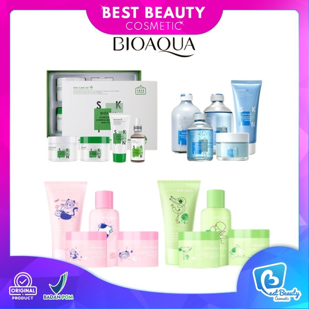 ★ BB ★   Bioaqua Cosmetics Beauty Set Series Tranexamic Acid Oligopeptide Beauty - Milk Niacinamide 