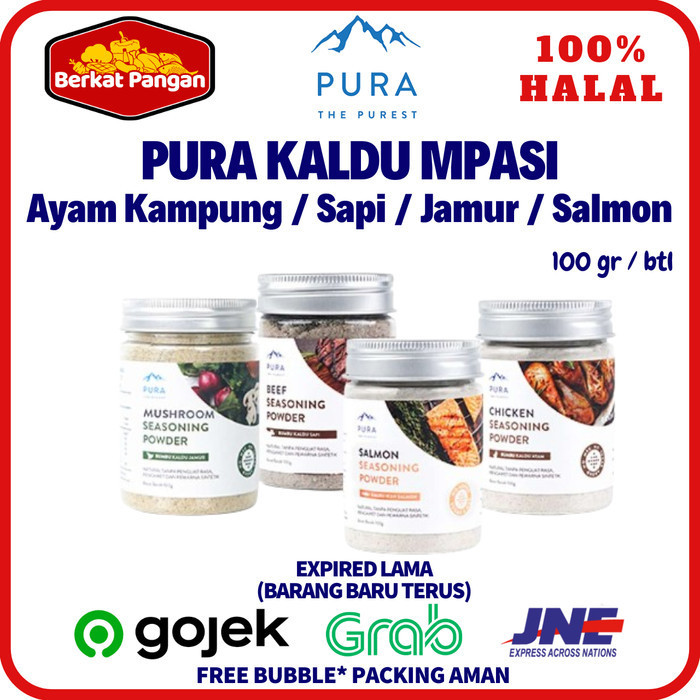 

AD PURA Seasoning Kaldu Ayam Kampung Asli / Sapi / Jamur / Salmon Mpasi - P.Chicken Botol