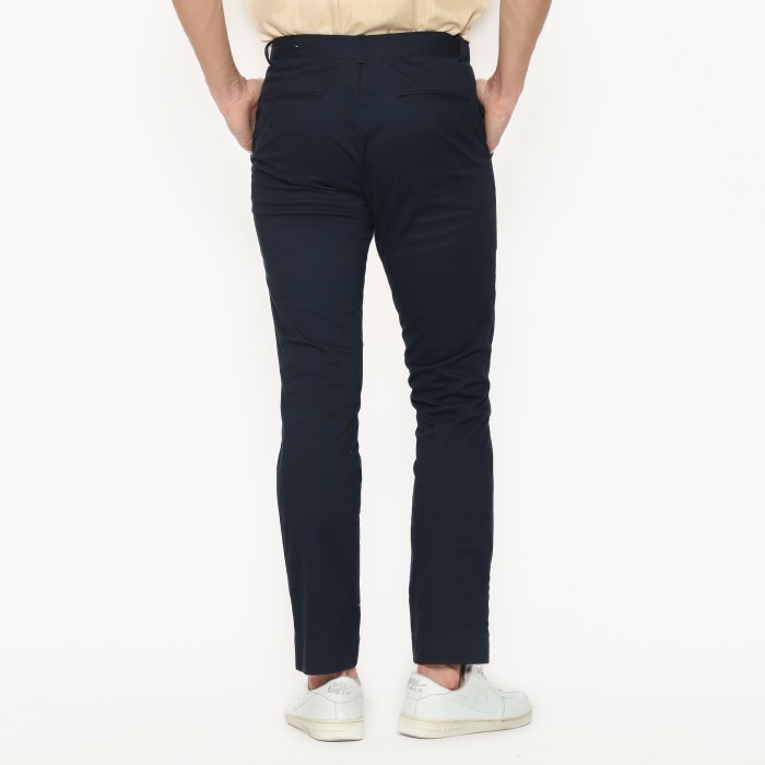 LARUSSO Celana Panjang Pria Chinos Slimfit Stretch - Navy - 38